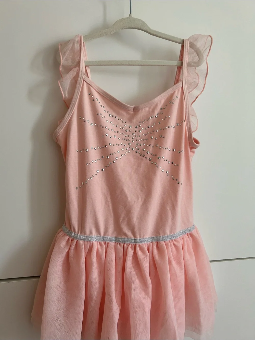 Girls Pink Sparkle Tutu Dress - Size L (10/12)